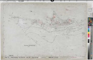 Siedlinghausen (Winterberg), Flurbereinigung Siedlinghausen, Bl. 39 Zuteilungskarte Silbach Flur 3 Zusammenzeichnungen aus der Zuteilungskarte