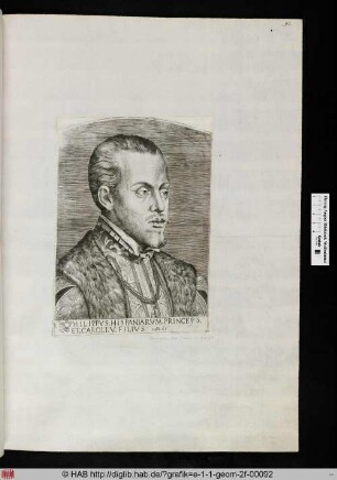 Philipp II, König von Spanien.