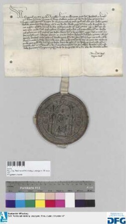 König Sigmund befiehlt der Stadt Nürnberg, die Reichssteuer für 1432 dem Grafen Ludwig zu Otingen, seinem Hofmeister auszubezahlen.
