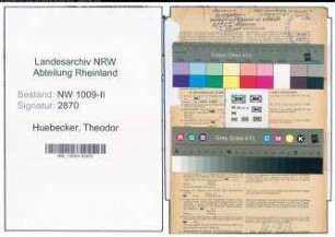 Entnazifizierung Theodor Huebecker , geb. 07.04.1904 (Bauingenieur)