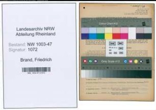 Entnazifizierung Friedrich Brand , geb. 15.12.1889 (Ingenieur)