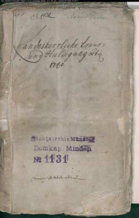 Landestrauer und Huldigung