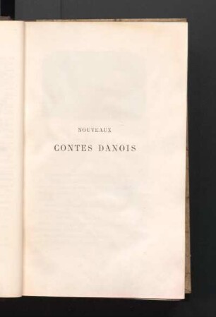 Nouveaux Contes Danois