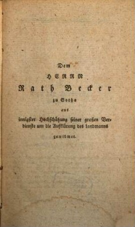 Der Landmann oder compendiöse Bibliothek alles dessen was einem deutschen Bauer oder Landwirth zu wissen nütze und gut ist, 3