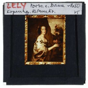 Dyck, Porträt einer Dame als Flora (Kopenhagen SMK KMSsp241)