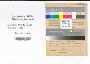 Entnazifizierung Hans Schmitz , geb. 22.09.1903 (Jurist)