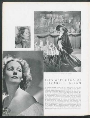 Tres aspectos de Elizabeth Allan