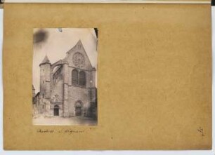 Eglise St. Aignan, Chartres: Außenansicht (aus: Skizzen- und Fotoalbum 10)