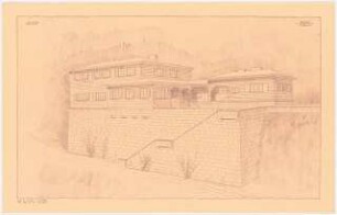 Skihütte Monatskonkurrenz November 1930: Perspektivische Ansicht