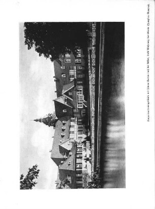 Konventualinnengebäude mit seinem Garten nach der Alster, links Wohnung der Oberin (Jungfrau Domina).