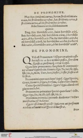 De Pronomine
