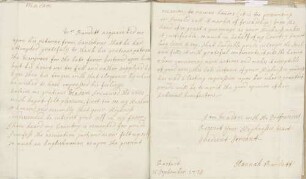 Hannah Burdett an Karoline Luise von Baden (Rastatt)