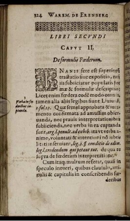 Capvt II. De formulis Fœderum