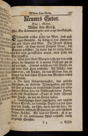 167-172, Neuntes Gebot