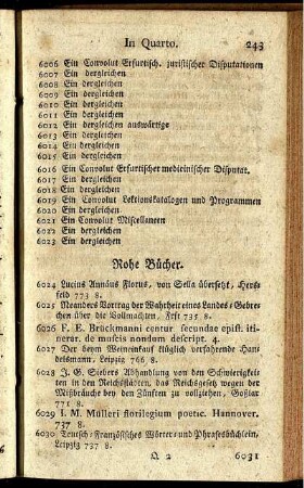 Rohe Bücher.