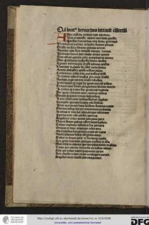 Quando beatus Bernardus intravit cistertium.