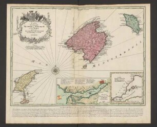 Carte Des Isles De Maiorque Minorque Et D'Yvice