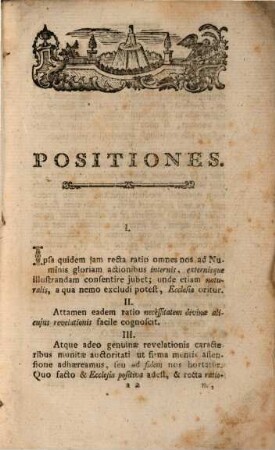 Positiones, ex universo iure ecclesiastico decerptae