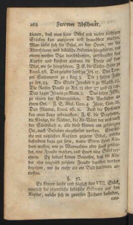 VIII. Bey den biblischen Historien