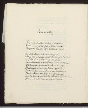 Sommermittag (Nachmittag) : [SW II: H4(Hymnen)]; [SW II, S. 14/102]
