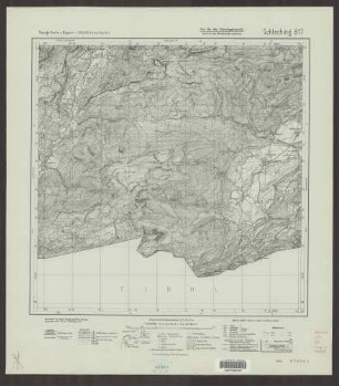 817 Schleching ; Topographische Karte von Bayern 1:25.000 [Positionsblätter]