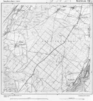 713 Baierbrunn Topographische Karte von Bayern 1:25.000 [Positionsblätter]