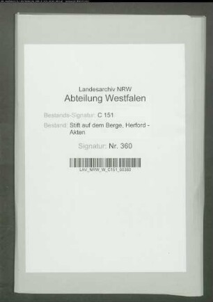 Revision der Stiftsrechnungen 1751 - 1755, 1769, 1781 1784