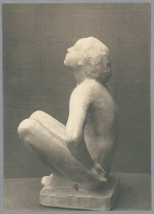 Kauernde, 1917, Gips