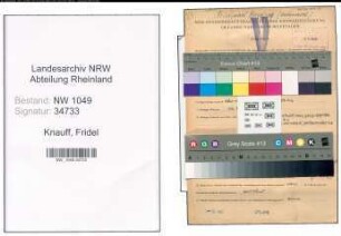 Entnazifizierung Fridel Knauff , geb. 20.03.1912 ()