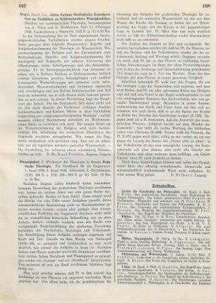 157-158 [Rezension] Pfennigsdorf, Emil, Praktische Theologie