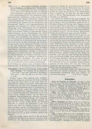 157-158 [Rezension] Pfennigsdorf, Emil, Praktische Theologie