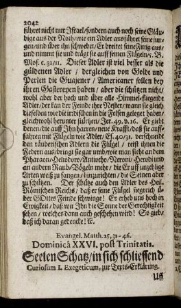Evangel. Matth. 25, 31-46. Dominica XXVI. post Trinitatis.