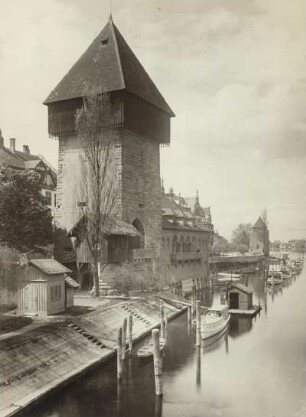 Konstanz am Bodensee, Rheintorturm : Konstanz am Bodensee. Rheintorturm (früher: Petershausertor)