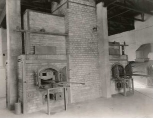 Ravensbrück. Nationale Mahn- und Gedenkstätte. Krematorium. Innenansicht