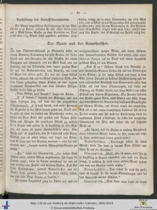 Der Bauer und der Naturforscher.