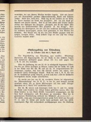 Stellungskrieg vor Dünaburg