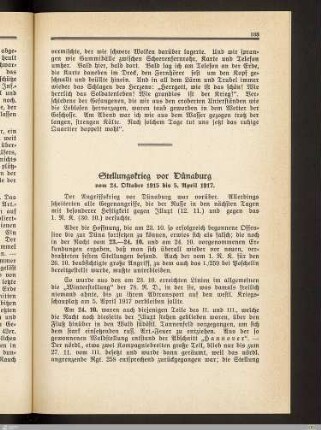 Stellungskrieg vor Dünaburg