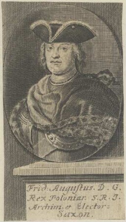 Bildnis von Fridericus Augustus, König von Polen