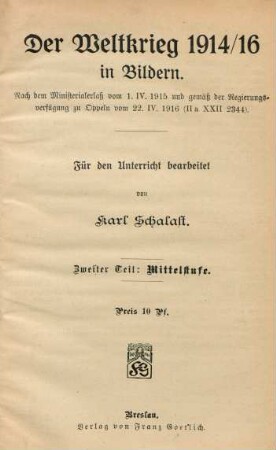 Teil 2: Mittelstufe