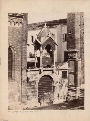 Sant’Anastasia, Verona Grabmal des Guglielmo da Castelbarco: Ansicht