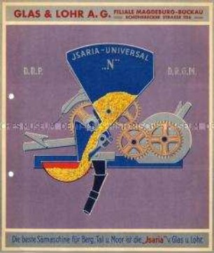 Isaria-Universal "N" / Die beste Sämaschine für Berg, Tal u. Moor ist die "Isaria" v. Glas und Lohr