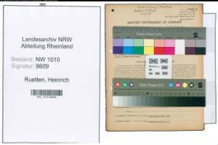 Entnazifizierung Heinrich Ruetten , geb. 21.08.1875 (Fabrikant)