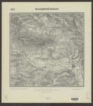 382 Wassertrüdingen ; Topographische Karte von Bayern 1:25.000 [Positionsblätter]
