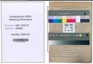 Entnazifizierung Heinrich Jacobs , geb. 19.01.1912 (Polizeibeamter)