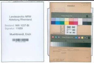 Entnazifizierung Erich Muehlbrandt , geb. 19.10.1896 (Arzt)