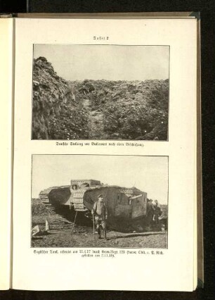Tafel 2. Deutsche Stellung vor Bullecourt nach einer Beschießung.