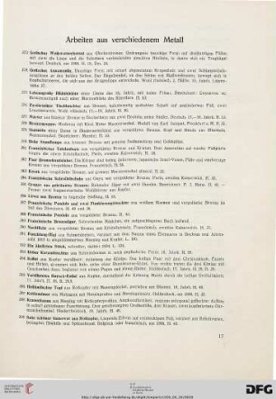 Nr. 373 Arbeiten aus verschiedenem Metall (Nr. 373-418)