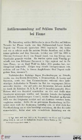 5: Antikensammlung auf Schloss Tersatto bei Fiume