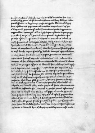 Fundatio, statuta et ordinationes collegii Amploniani Erfurtensis, Blatt 4 recto, Feder auf Pergament; 26 x 18,7 cm, 15 Jh.