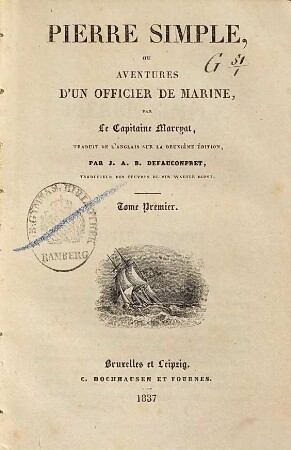 Pierre Simple, ou Aventures d'un officier de marine, 1